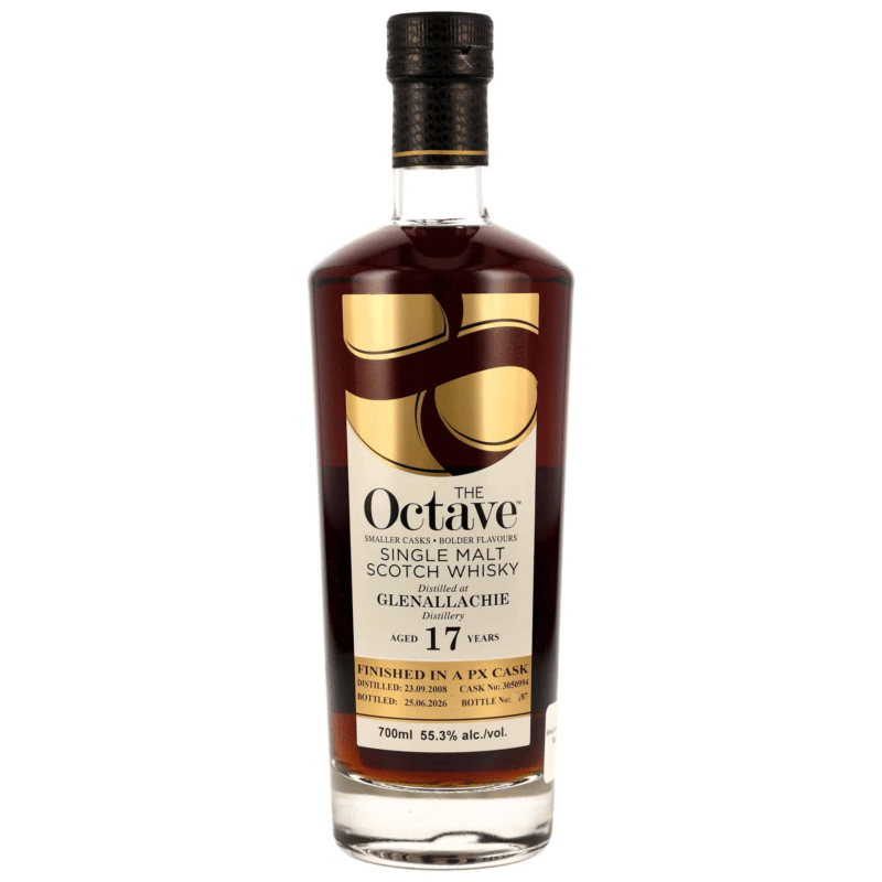GlenAllachie 2008/2026 – 17 Jahre – Duncan Taylor The Octave – PX Sherry Cask Finish #3050994 – 55,3%