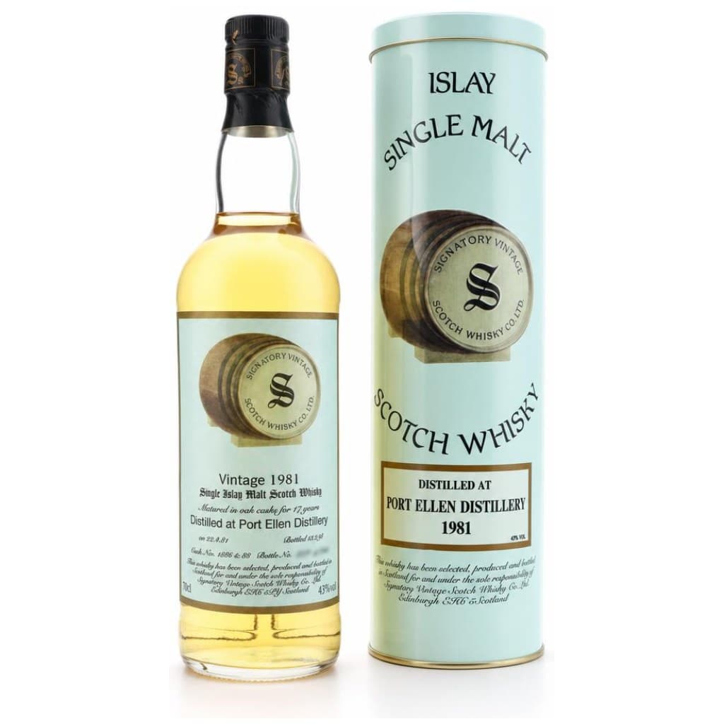 Port Ellen 1981/1998 – 17 Jahre – Signatory Vintage – Vintage Collection – Casks #1385 & #1388 – 43,0%