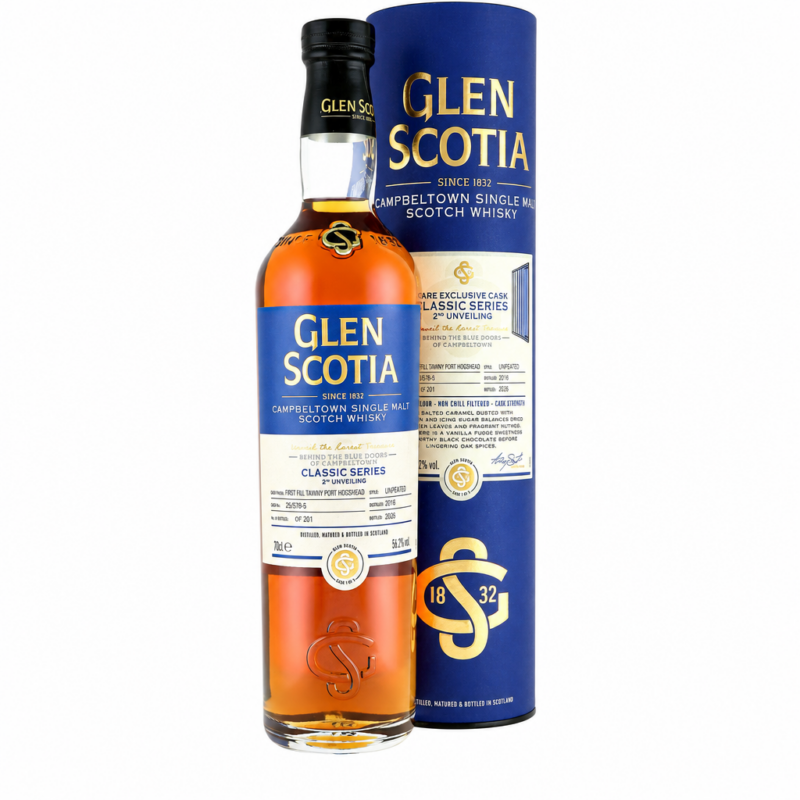 Glen Scotia 2016/2026 – Classic Series Cask 1 of 3 – First Fill Tawny Port #25/578-5 – 56,2%