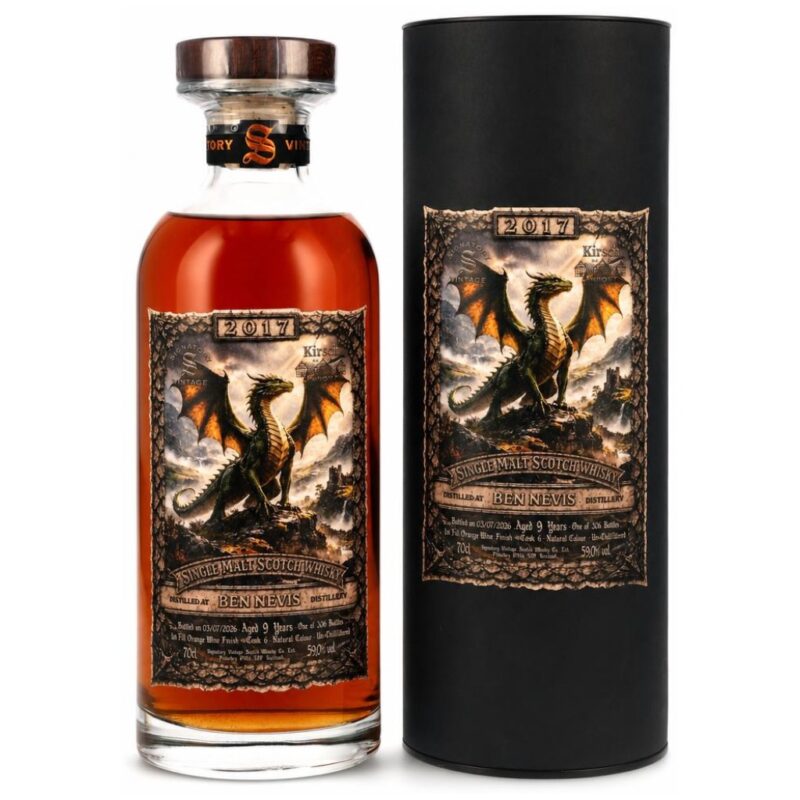 Ben Nevis 2017/2026 – 9 Jahre – Signatory Vintage KIRSCH DRAGON – 1st Fill Orange Wine Cask Finish #6 – 59,0 %