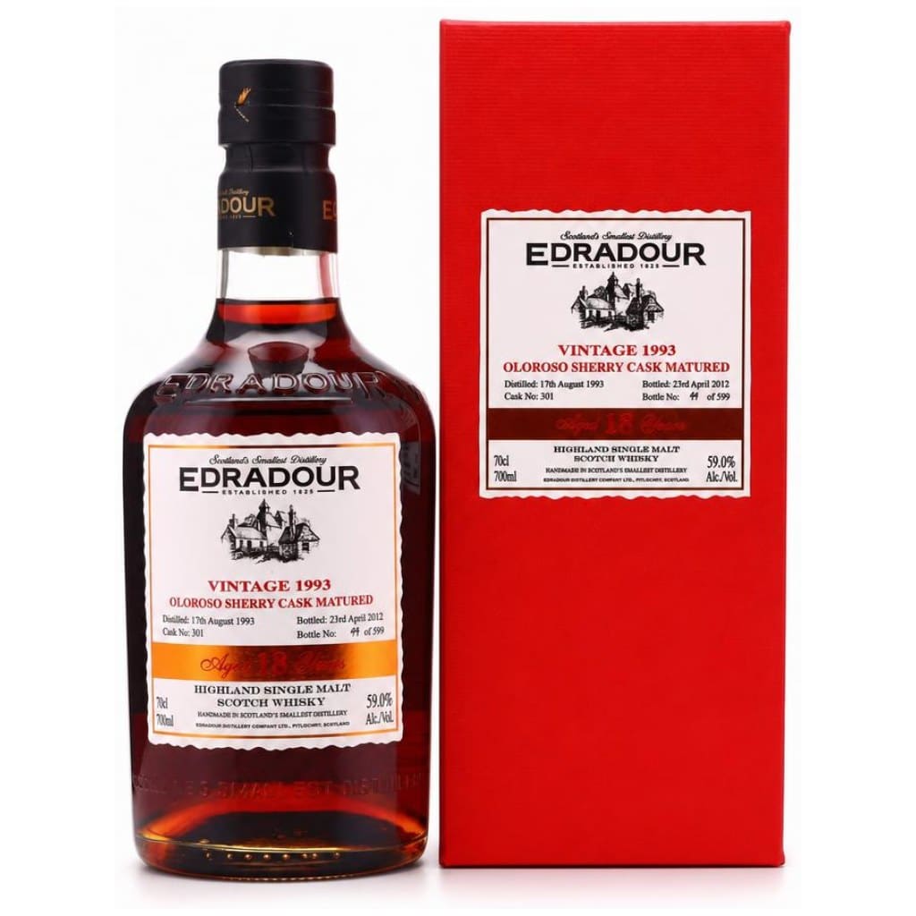 Edradour 1993/2012 - 18 Jahre - Oloroso Sherry Cask #301 - 59,0%