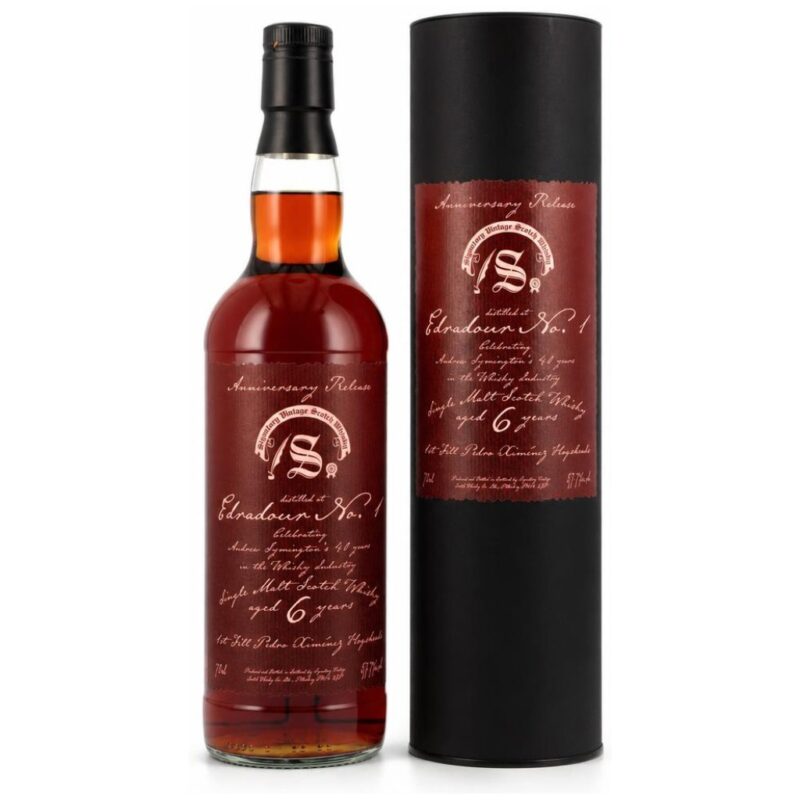 Edradour 2020/2026 – 6 Jahre – Signatory Vintage No. 1 Anniversary Release – 1st Fill PX Hogsheads – 57,1 %