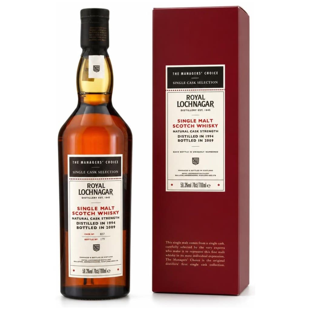 Royal Lochnagar 1994/2009 - The Managers Choice - Bodega European Oak Sherry Cask #837 - 59,3%