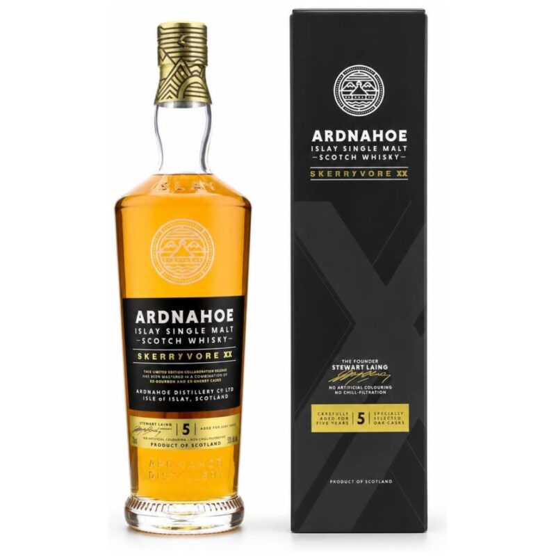 Ardnahoe Skerryvore XX – 5 Jahre – Ex-Bourbon & Ex-Sherry – 50,0%