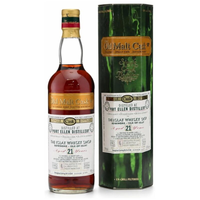 Port Ellen 1982/2004 – 21 Jahre – Douglas Laing The Old Malt Cask – Sherry Cask DL 477 – 50,0%