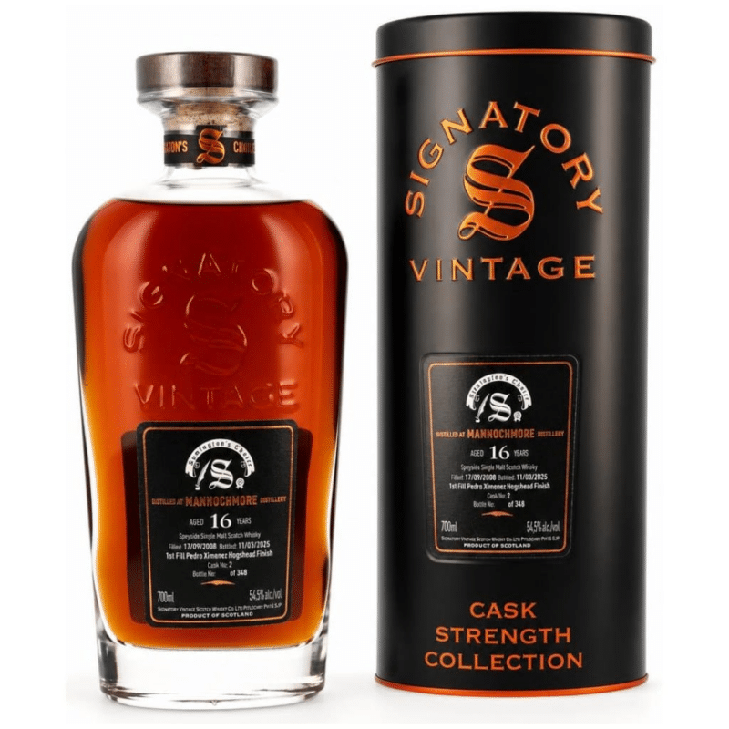 Mannochmore 2008/2025 – 16 Jahre – Symington’s Choice – 1st Fill PX Hogshead Finish #2 – 54,5%