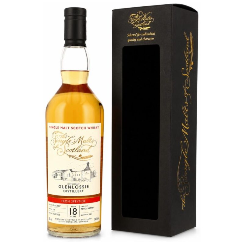 Glenlossie 2007/2025 – 18 Jahre – The Single Malts of Scotland – Refill Barrel #774 – 54,6 %
