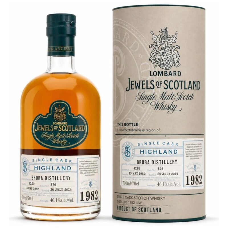 Brora 1982/2014 – 32 Jahre – Lombard Jewels of Scotland – Single Cask #876 – 46,1%