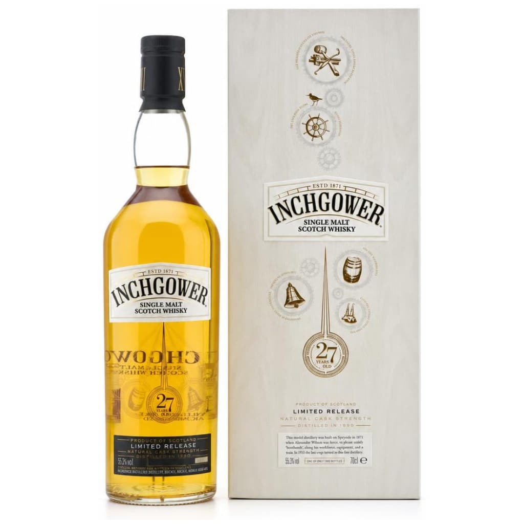 Inchgower 1990/2018 – 27 Jahre – Diageo Special Releases 2018 – Refill American Oak Hogsheads – 55,3%
