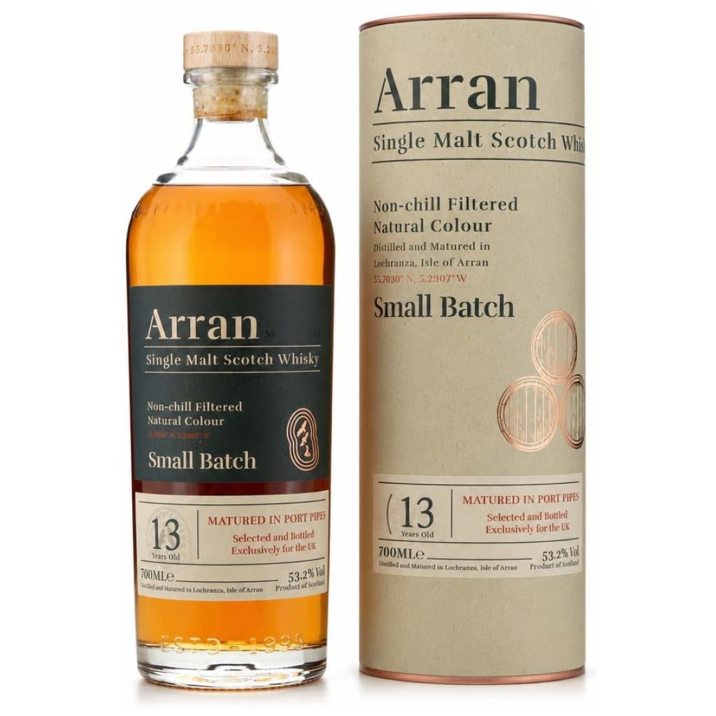 Arran 2010 – 13 Jahre – Small Batch – Matured in Port Pipes – 53,2%