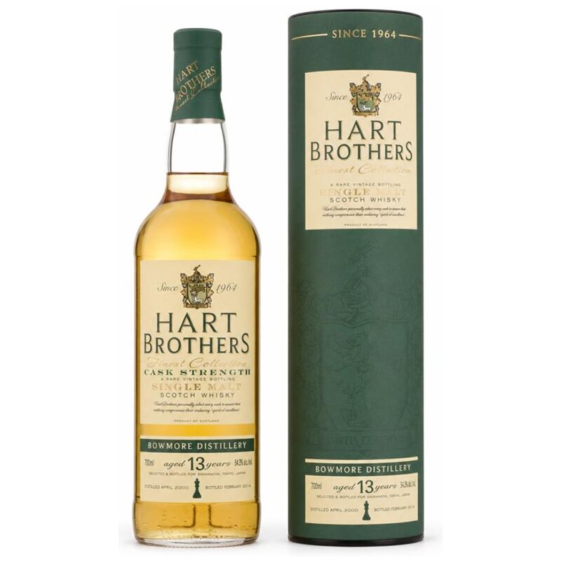 Bowmore 2000/2014 – 13 Jahre – Hart Brothers Finest Collection – Shinanoya – 54,5 %