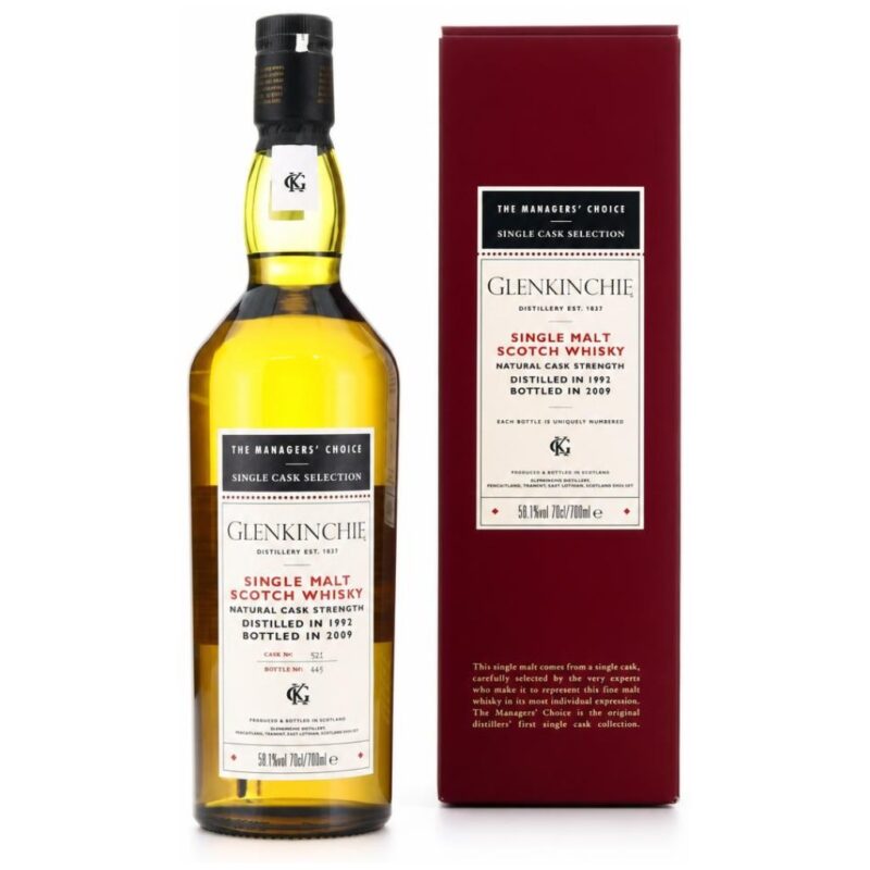 Glenkinchie 1992 – The Managers' Choice – European Oak Cask #502 – 58,1%
