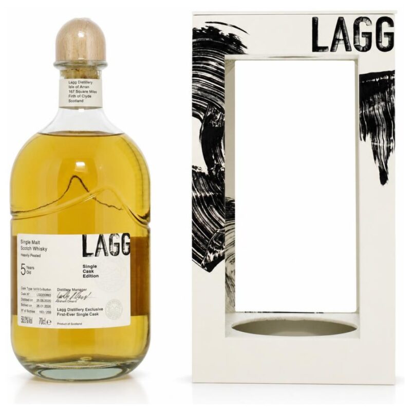 Lagg 2020/2026 – 5 Jahre – Single Cask #0983 – Distillery Exclusive – 58,0 % – 5cl Sample