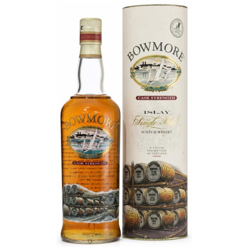 Bowmore Cask Strength – Glass Printed Label – 56,0 %