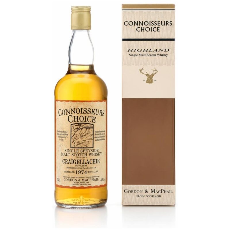 Craigellachie 1974 – Gordon & MacPhail Connoisseurs Choice – Old Map Label – 40,0%