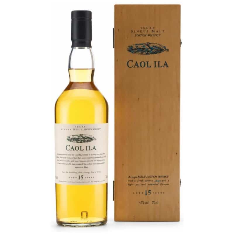 Caol Ila 15 Jahre - Flora & Fauna - Wooden Box - 43,0%