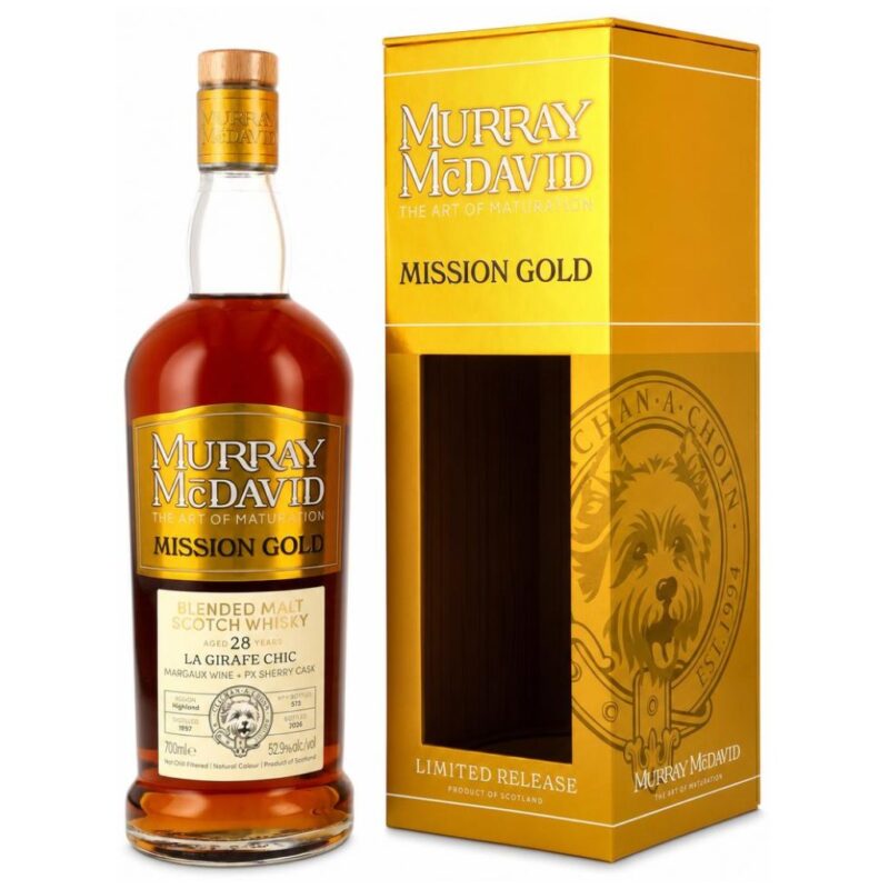 La Girafe Chic 1997/2026 – 28 Jahre – Murray McDavid Mission Gold – Margaux Wine & PX Sherry Casks – 52,9 %