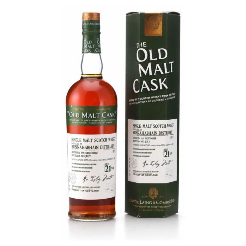 Bunnahabhain 1991 – 21 Jahre – The Old Malt Cask – Refill Hogshead #9934 – 50,0%