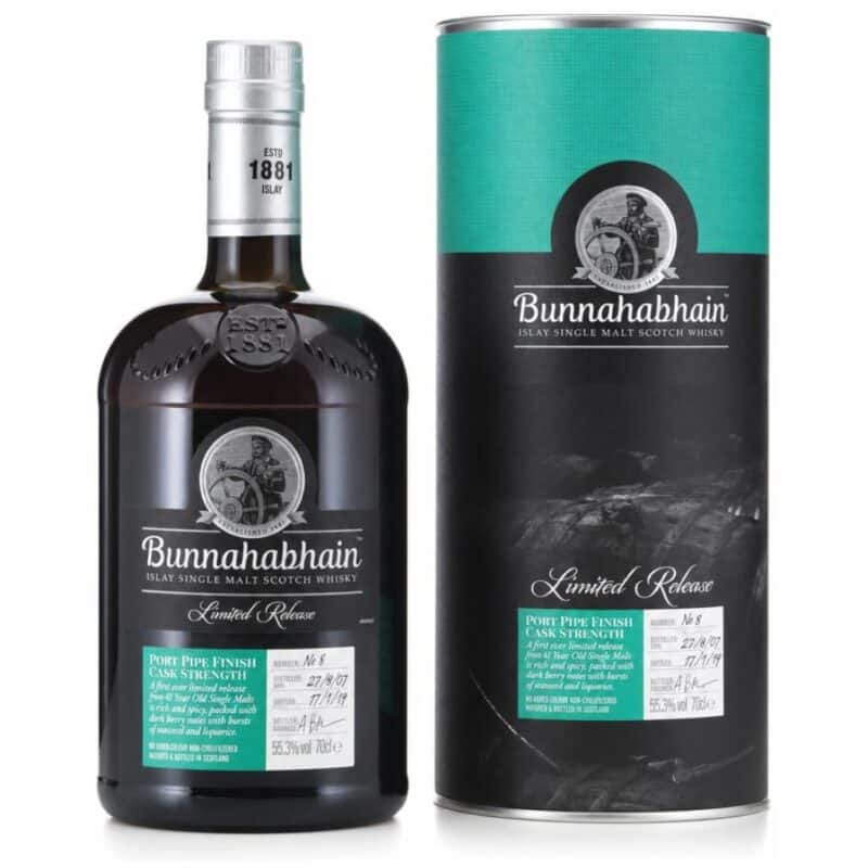 Bunnahabhain 2007 – 11 Jahre – Port Pipe Finish – 55,3%