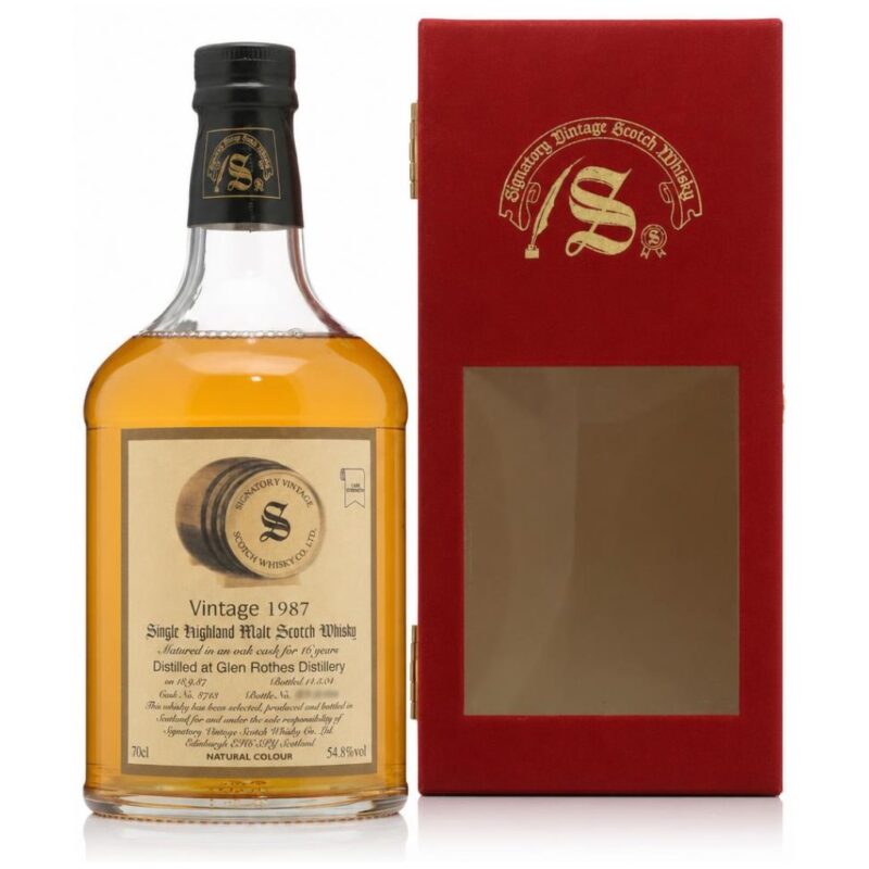 Glenrothes 1987/2004 – 16 Jahre – Signatory Vintage Vintage Collection – Fass #8713 – 54,8 %