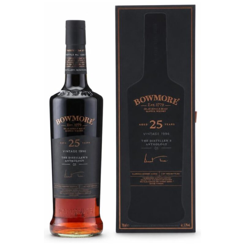 Bowmore 1996/2022 – 25 Jahre – The Distiller’s Anthology 01 – 1st Fill Oloroso Sherry – 50,2%