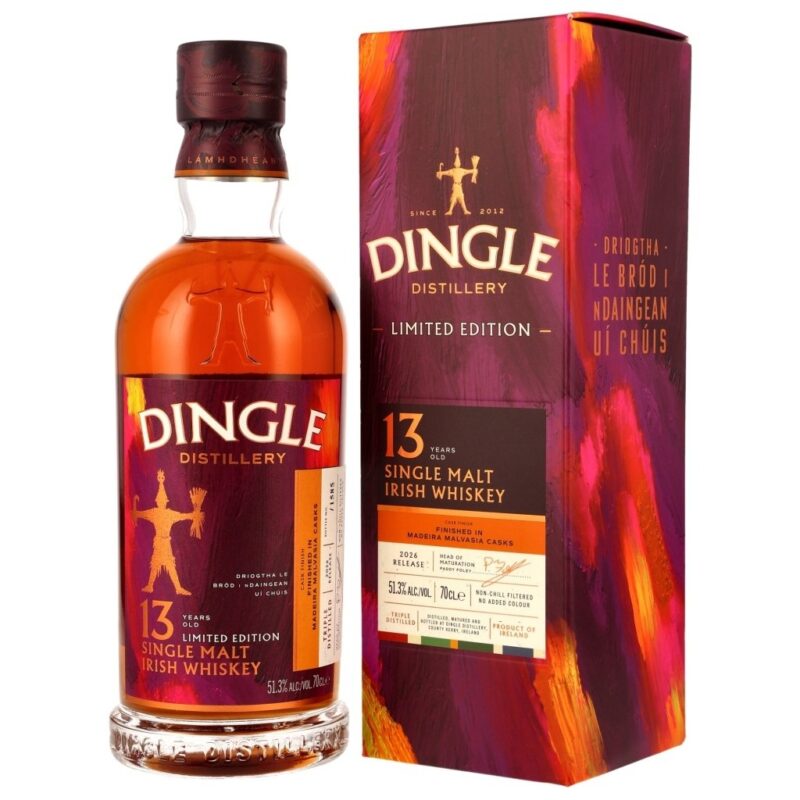 Dingle – 13 Jahre – 2026 Release Limited Edition – Madeira Casks Finish – 51,3 %
